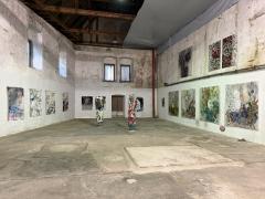 Ausstellungsansicht &bdquo;Gerhard Fresacher & Wolfgang Walkensteiner: Beyond the Beat&ldquo;, Fabrik Saag, 2024, Foto: Magdalena Koschat