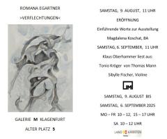 Einladung Romana Egartner, Galerie M